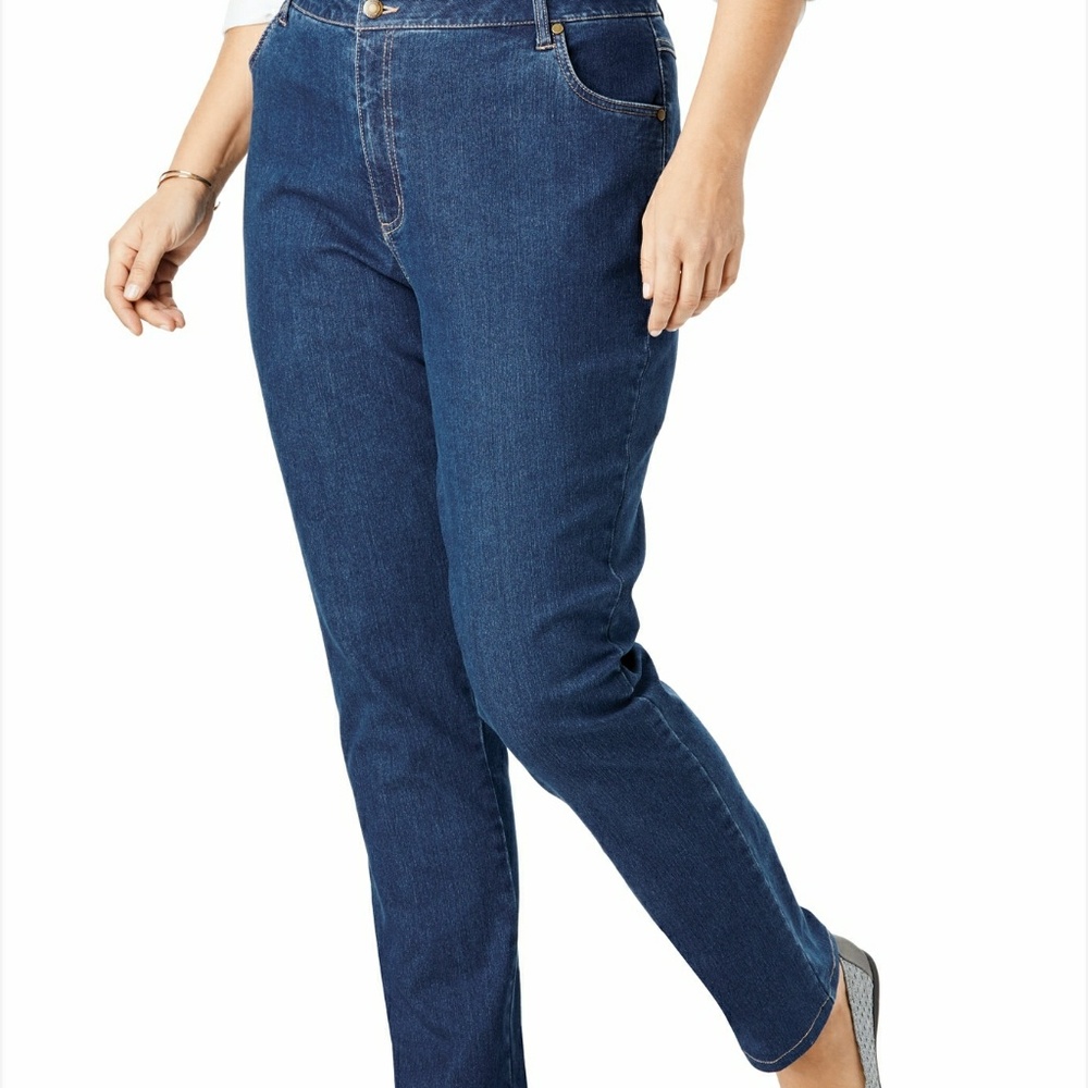 Plus size Woman Within Jeans, washed. Never worn.